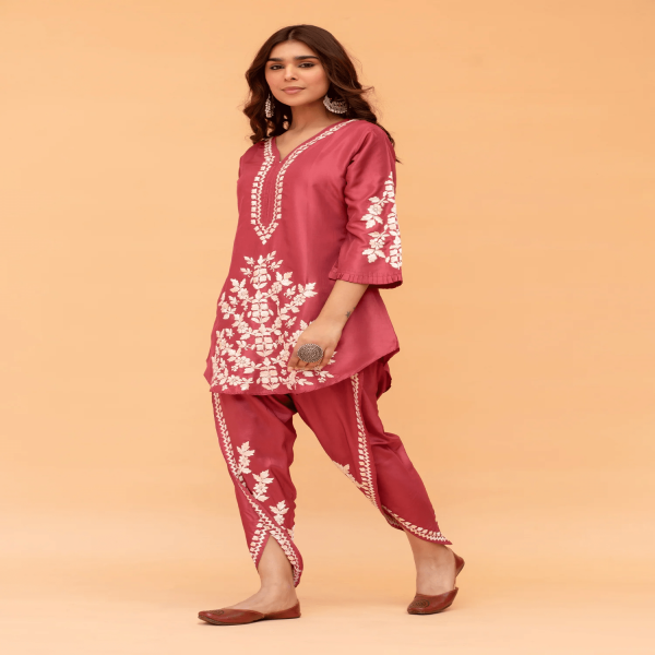 Chanderi Silk Kurta Dupatta set