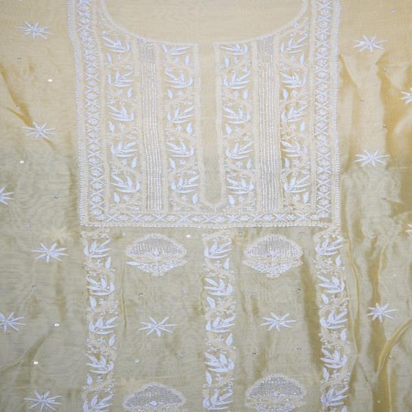 Unstitched Tissue Kurta Dupatta