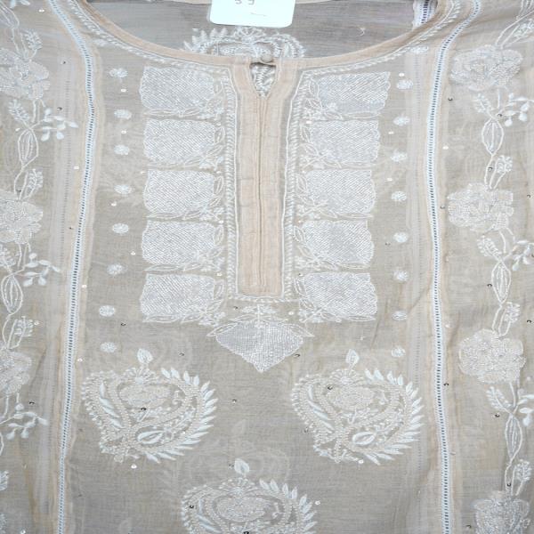 Semi Stitched Tissue Kurta Dupatta